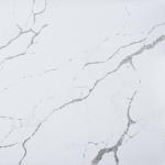 Mineral Crystalline Silica Free Kitchen Island White Engineered Stone Scandinavi