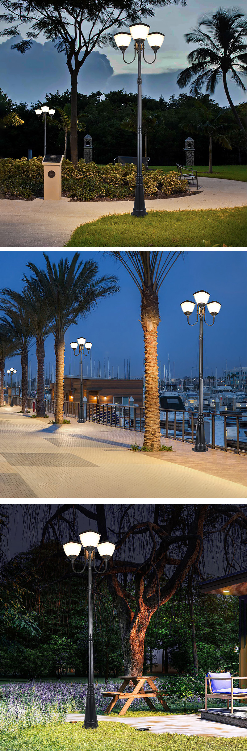 Led Solar Street Light Outdoor IP65 Waterproof All In One 30lamp Beads