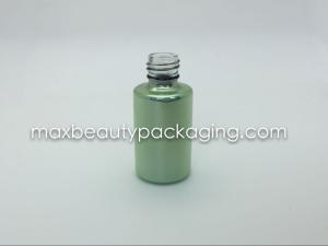 China thick strong and tough powder coating gel bottle uv metallic color coating second treatment nail polish packaging factory