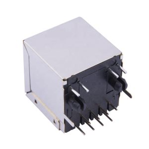 PCB Shielded Modular Jack / 8P8C Side Enter Vertical RJ45 Connector