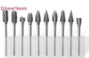 China OEM Tungsten Carbide Rotary Burr 3mm Carbide Burr for metalwork factory