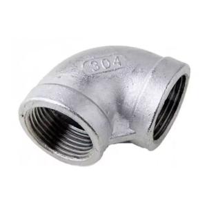 China Stainless Steel 201 304 Pipe Fitting 90 Degrees Elbow with Equal Female Connection factory