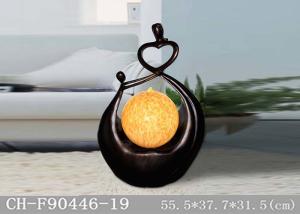 China Fiberglass Led Light Indoor Water Fountain With Lighting Ball factory