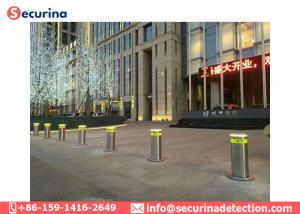 China 304 Stainless Steel Automatic Rising Bollards For Road Safety Control factory