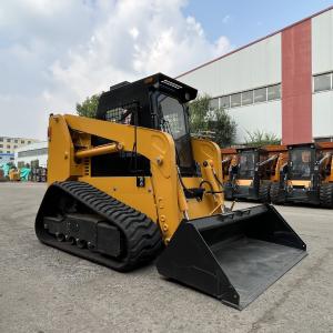 China Hydraulic Cylinder 50HP 65HP 100HP 125HP Crawler Wheel Skid Steer Loader with Backhoe Attachment factory