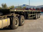 3 Axles Flatbed Transport Truck Semi Trailer 40FT Container
