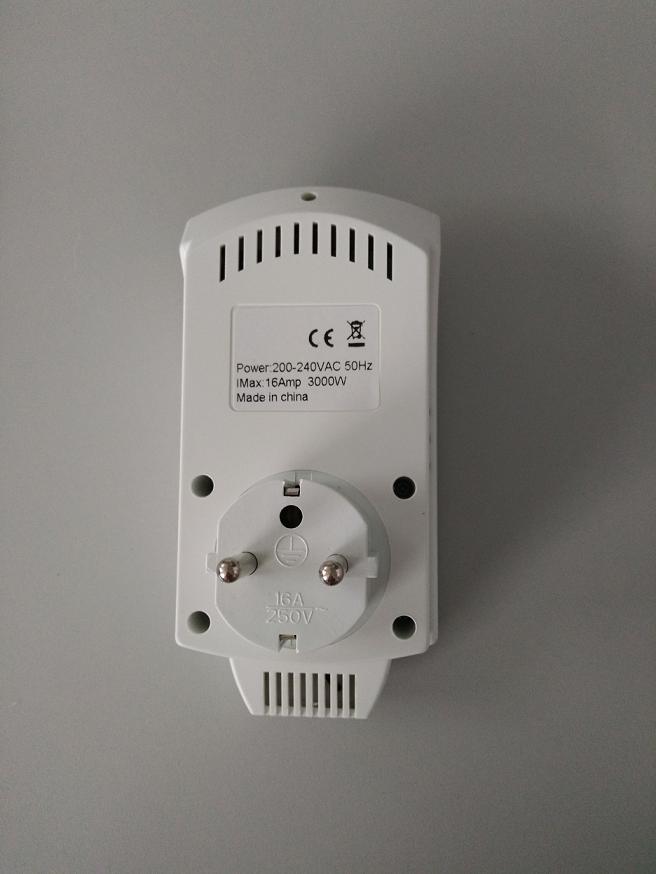 16A Household Programmable Digital Heating Floor Room Thermostat Plug
