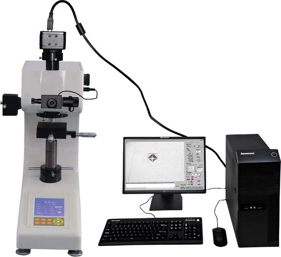 China Computerized Vickers Software Digital Micro Hardness Testing Machine with Large LCD factory