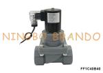 1-1/2'' DN40 Anti Corrosion CPVC Solenoid Valve For Chemical Acid 220V 24V
