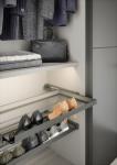 Custom Modern Grey Wardrobe Bespoke PET Closet with Shoe Rack