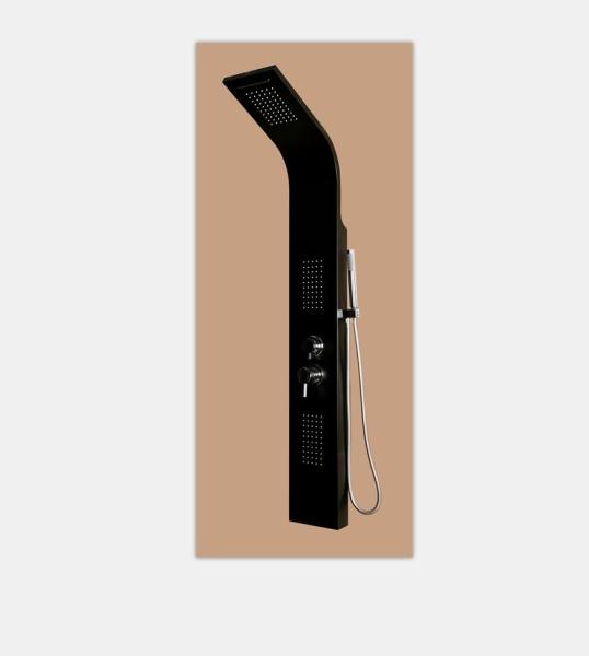 Aluminum Alloy Shower Columns Panels / Wall Mounted Shower Head Panel Size 150