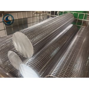 China Duplex Steel 2507 Continuous Slot Wedge Wire Pipe on sale