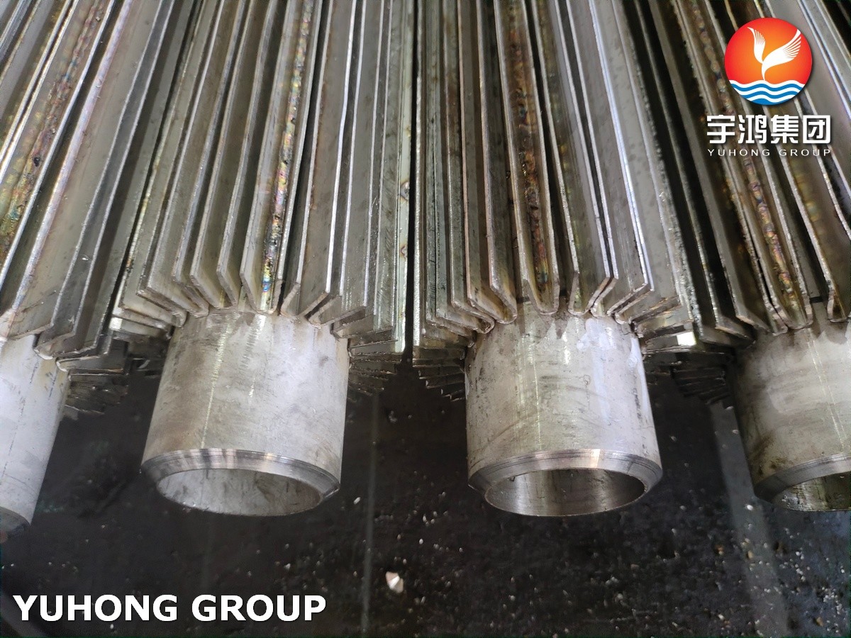 ASTM A213 TP316L SS316L Welding Longitudinal Finned Pipe Tube For Radiator