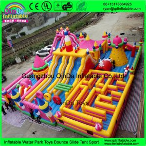 Funny inflatable Circus amusement park,Giant inflatable clown fun city