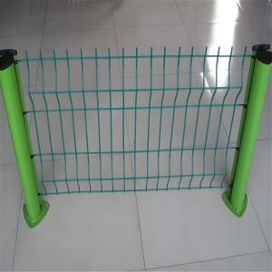 V Mesh Security Fence With Green yellwo Color 3.0 Wide 3d Curved Fence