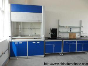 China Ventilation FRP Fume Hood Light Weight 12.7mm Bench Top 50mm Adjustable Feet factory