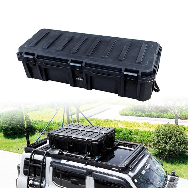 110L Black Green Off Road LLDPE Plastic Tool Car Kit Set Box for Car Roof Top