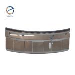Auto Parts LR077157 Grey Front Bumper Skid Plate Guard Tow Hook Cover Trim