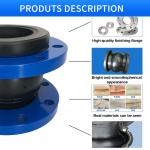 6 Flanged Rubber Expansion Joint With Rubber Flange For Water Ansi 150lb Epdm
