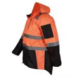 In Stock Men Hi Vis Workwear Safety Jacket Two Tone Top Waterproof Reflective