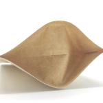 2lb 5lb Flat Bottom Kraft Paper Packaging Bags Tear Notch Pouch With Zipper