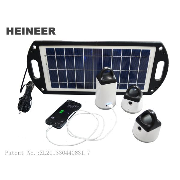 China Portable outdoor solar lights with 5V 2A USB output,Samsung LED cells,ABS frame factory
