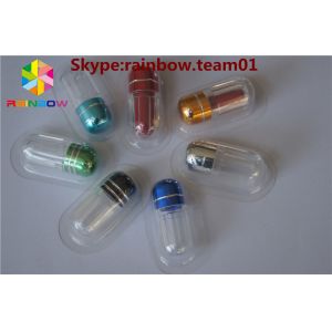 China Plastic container hexagonal shape capsule bottle with aluminum foil cap for single capsule pakcaging/single capsule pack on sale