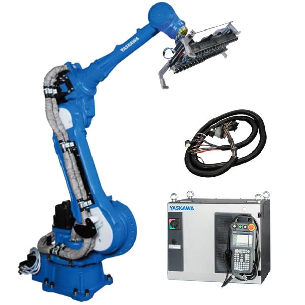 China Industrial Handling Robotic Arm Payload 88kg YASKAWA Machine Handling Pick And Place Robot Automatic Workstation With Gripper factory