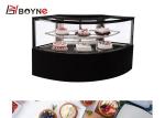 900W Glass Door Ice Cream Cake Display Freezer , High Transmittance Pastry