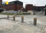 High Visible Electric Rising Bollards Hot Dipped Galvanized Surface Treatment
