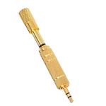 Headphone Adapter 3.5 mm Stereo Male to 6.35 mm Gold Surface Treatment