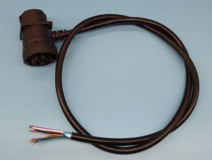 China Deutsch 9-Pin J1939 Black Female and Male Pass-through to Open End Cable factory