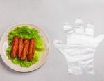 Household Food Safe Polyethylene Disposable Gloves Embossed Surface