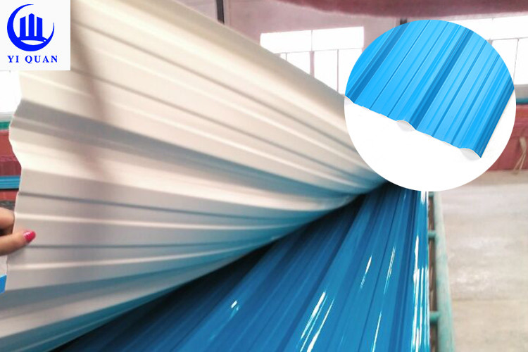 Good Quality Trapezoidal PVC UPVC Plastic Roof Shingle For Warehouse Farm Market
