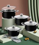 Multifunction 8pcs 5 Layer Bottom Die-cast Stainless Steel Pots And Pans Ollas