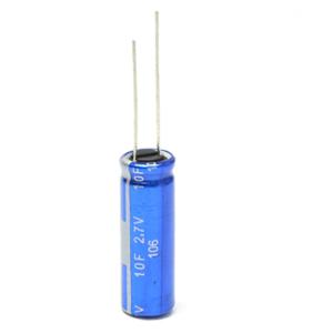 China Cylindrical Farad Super Capacitor 10F 2.7V Radial 10X30 For Solar Lamp factory