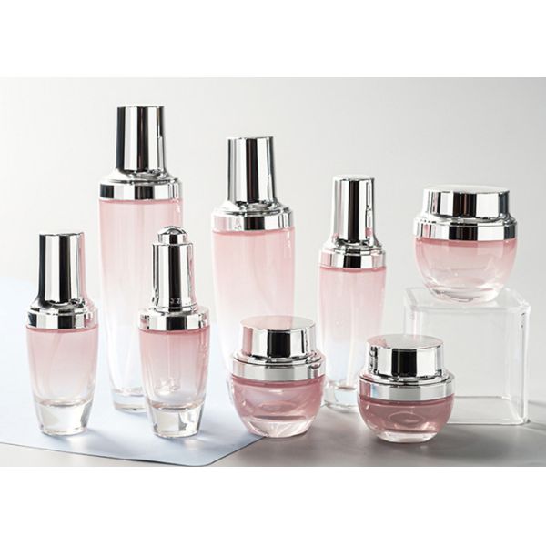 China Electroplated 30ml 50ml Glass Perfume Bottle Luxury Cosmetic Bottle Set factory