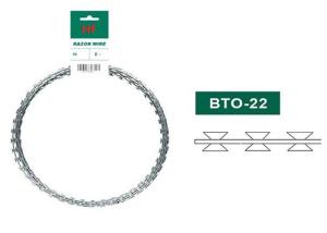 China BTO-22 Type 2.5mm wire diameter Concertina Razor Barbed Wire for highway factory