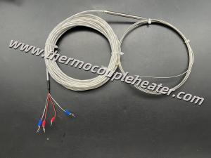 China RTD Temperature Sensor PT100 Probe 2.0mm Diameter X 3 Meters Length factory