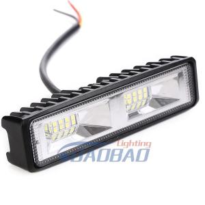 China 48W Black Rectangle Waterproof LED Work Light Headlight For Car Truck factory