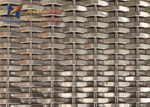 China 1.5x3mm Stainless Steel Woven Mesh Elevator Panel Wall Covering factory