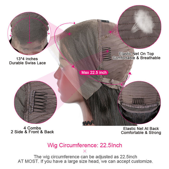 Deep Wave Indian Swiss Lace HD Wigs Human Hair 13x6 Jerry Curly