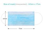 98% Filter Rating Disposable Earloop Face Mask Non Woven Fabric For Personal