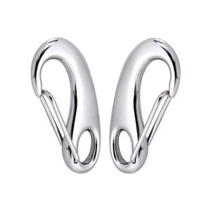 China 316 Stainless Steel Egg Shaped Spring Snap Hook Clip for Camping factory