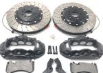 Aluminum 6 Pot Brake Kit T6 Alloy Black Drilled And Slotted Rotors 410*36mm