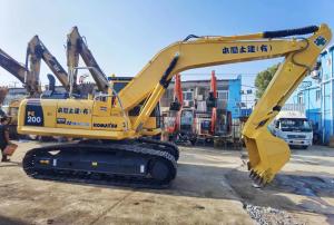 China 20T 22T Used Komatsu Crawler Excavator In Good Condition PC200 PC220 factory
