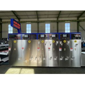 China Converting Box Flexo Printer Slotter Die Cutter Machine factory