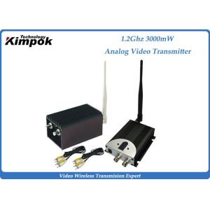China 3000mW Long Range Broadcast Video Transmitter 1200Mhz Analog Transmitter on sale