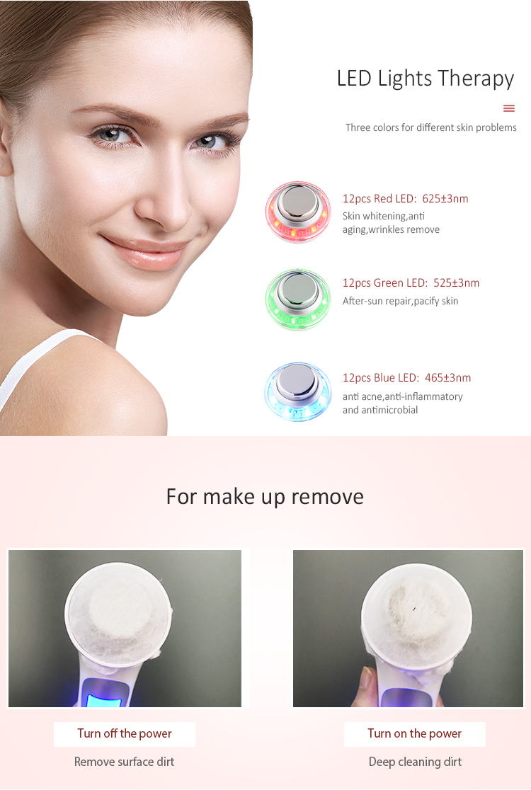 Skincare Home Use Ultrasonic Facial Beauty Massager Radio Frequency