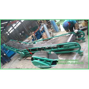 China manpower saving transmitted belt conveyor for truck loading unloading on sale